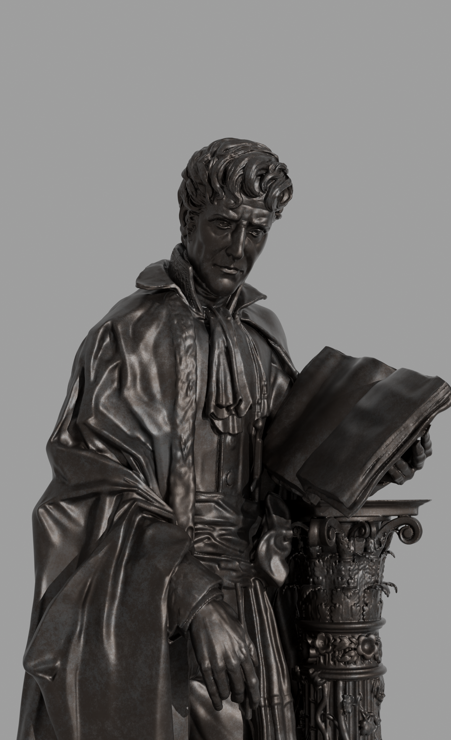 Statue de Chateaubriand — vue trois-quarts