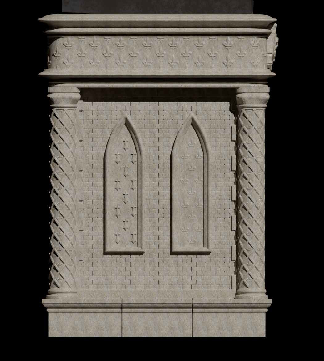 Socle — vue de côté